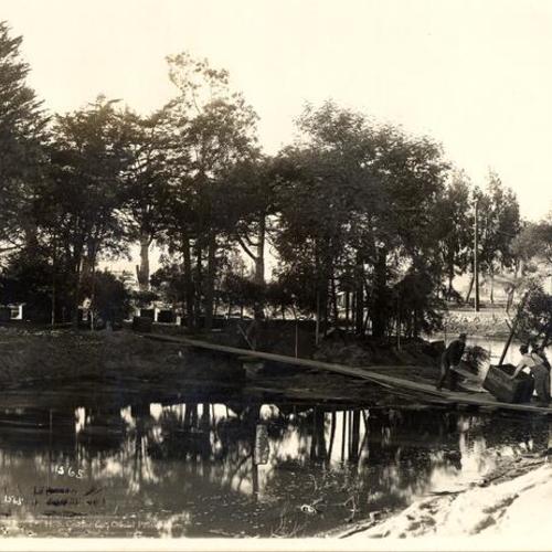 [Landscaping of Lagoon at Palace of Fine Arts]