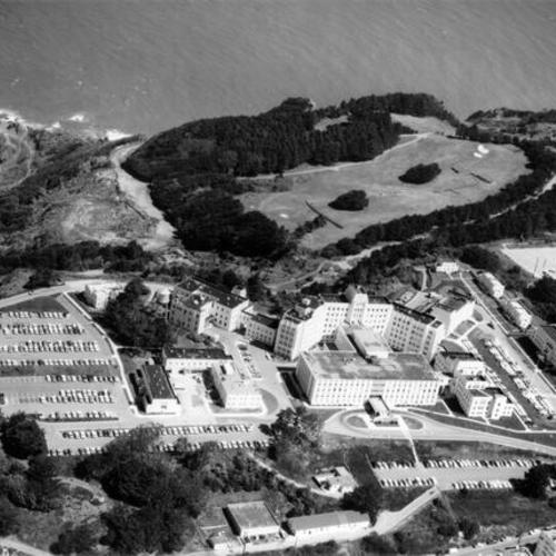 [Aerial view of Veterans' Administration Facility at Fort Miley]