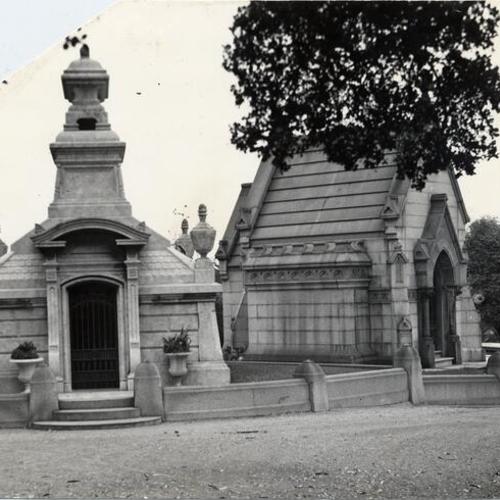 [Mausoleums at Laurel Hill Cemetery]