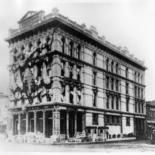 [First location of S & W Fine Foods, Inc. at Market and Main streets]