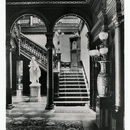 [Stairway hall of Mills Estate San Mateo County]