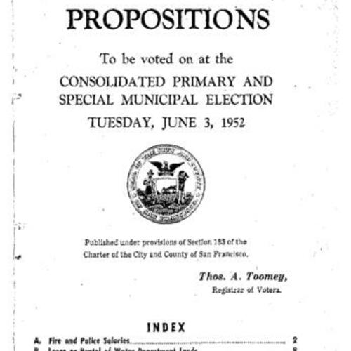1952-06-03, San Francisco Voter Information Pamphlet