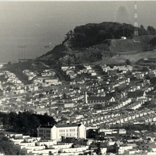 [Aerial view of the Bay View district]