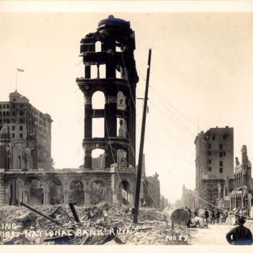 Wrecking the First National Bank ruins