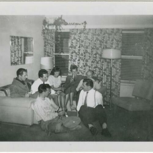 [Grace Miller and others sitting]