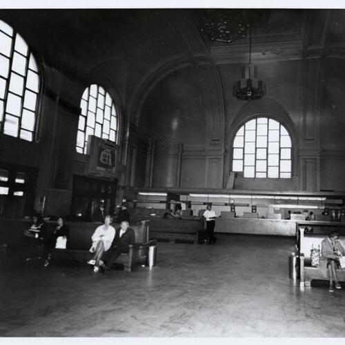 [Interior of Southern Pacific Depot]