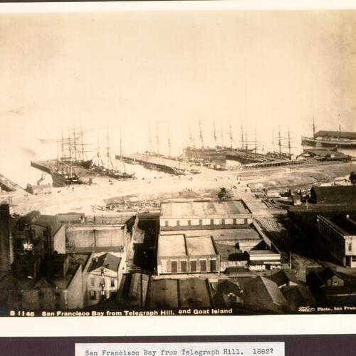 San Francisco Bay from Telegraph Hill. 1882?