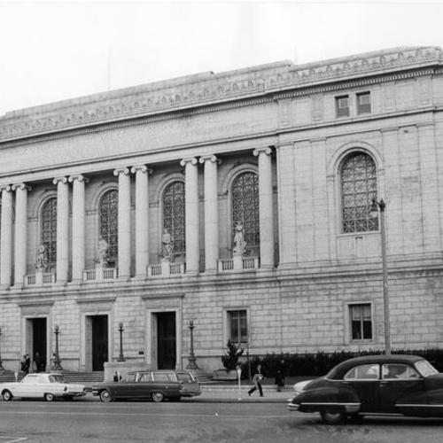 [Exterior view of Main Library in 1960's]