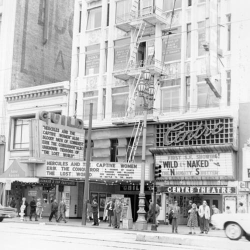 [Guild & Centre Theaters at 1069 and 1071 Market Street]