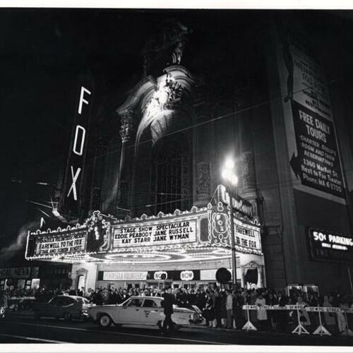 [Fox Theater, Farewell to the Fox benefit, Feb. 16, 1963]