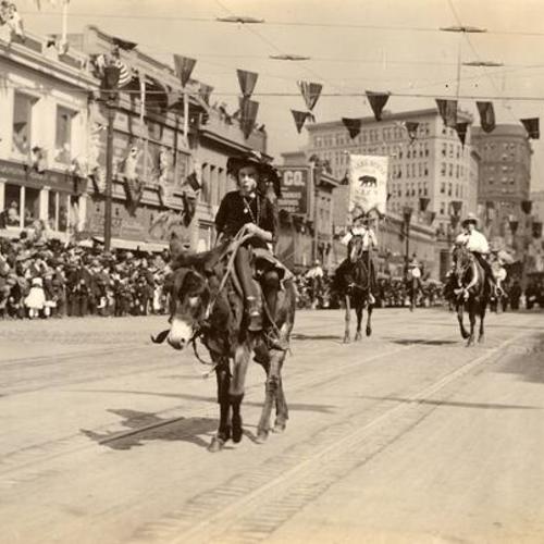 [Native Daughters, Parade from Portola Festival, October 19-23, 1909]