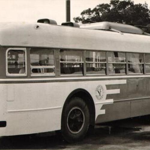 [First electric powered Muni bus]