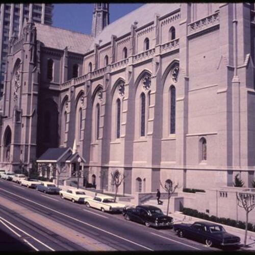 Grace Cathedral along California Street