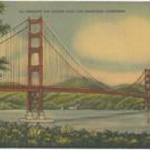 [Bridging the Golden Gate, San Francisco, California]