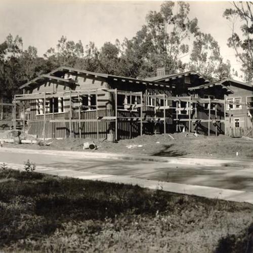 [House under construction in Westwood Park]