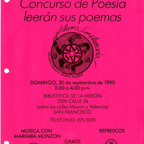 Ganadores del Concurso (1)..., program flyer, September 30 1990