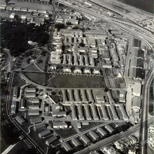 [Aerial view of Letterman General Hospital]