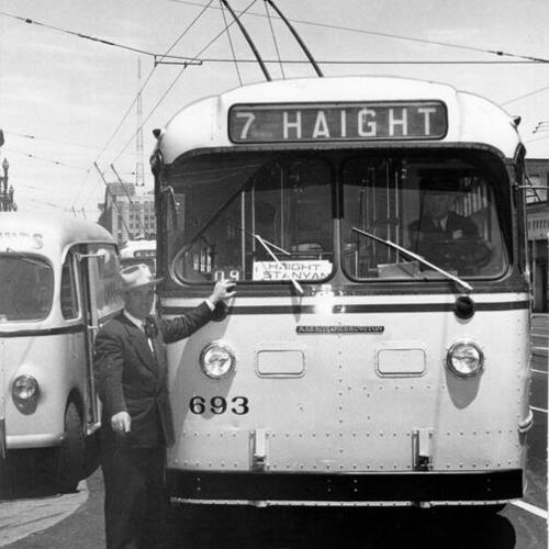 [Number 7 Haight Street bus line]