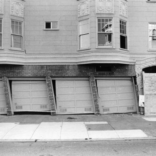 [Building damages caused by Loma Prieta earthquake]
