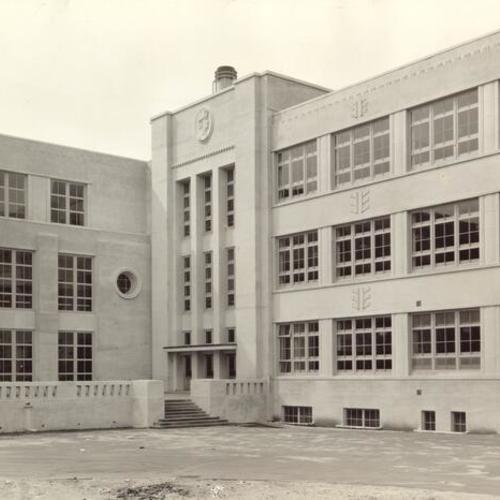 Rear view of the new George Washington High School in San Francisco