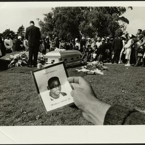 [Burial of Matthew Johnson, Jr. after the 1966 riots]