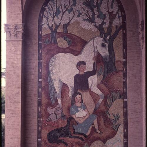 "Children and Their Animal Friends" mosaic at San Francisco Zoo Mothers Building