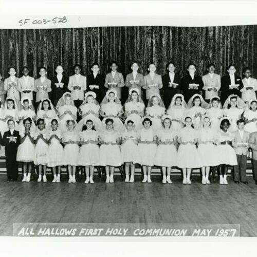 [All Hallows first Holy Communion]