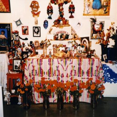 [Day of the Dead altar at Art Beat Gallery]