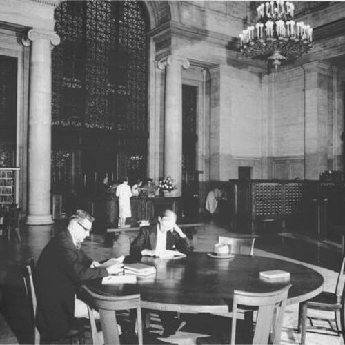 [General Reference section at Main Library in late 1950's]