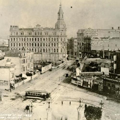 McAllister Street, near Market, 1890