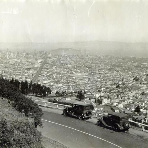 [View from Twin Peaks, looking east]