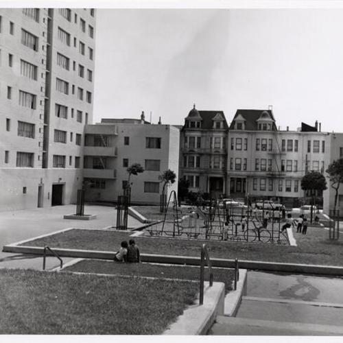 [Playground of housing project at Laguna and Eddy streets]