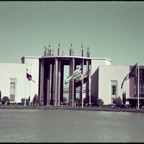 Lakes of the Nations in front of California Building