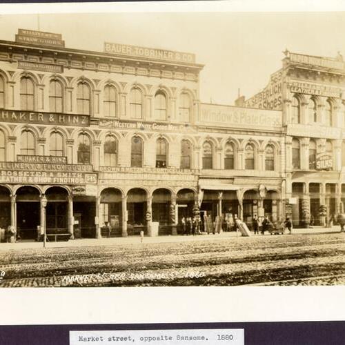 Market street, opposite Sansome. 1880