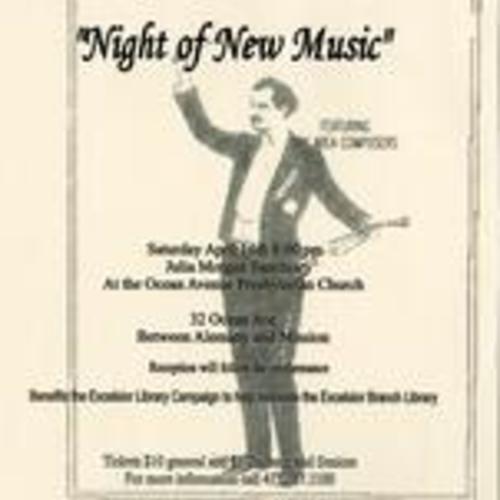 Excelsior benefit concerts and The Composers Circle Presents "Night of New Music"