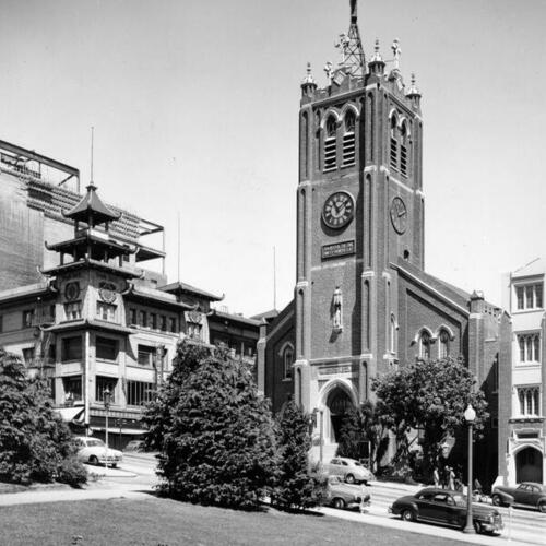 [Old St. Mary's Church and Chinese Pagoda]