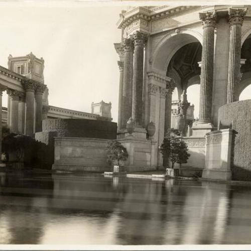 [Part of Colonnades Dome and Lagoon of Palace of Fine Arts]