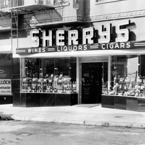 [Sherry's liquor store at 254 West Portal Avenue]
