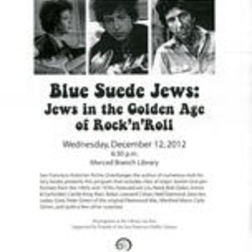 Blue Suede Jews, Jews in the Golden Age of Rock'n'Roll flyer