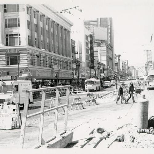 [Construction along Market Street]