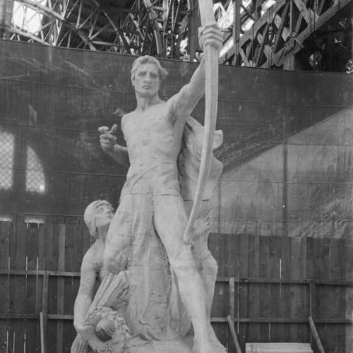 [Adventurous Bowman by Hermon Atkins MacNeil, part of Column of Progress at the Panama-Pacific International Exposition]