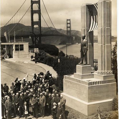[Unveiling of the Statue of Joseph B. Strauss, designer of the Golden Gate Bridge]