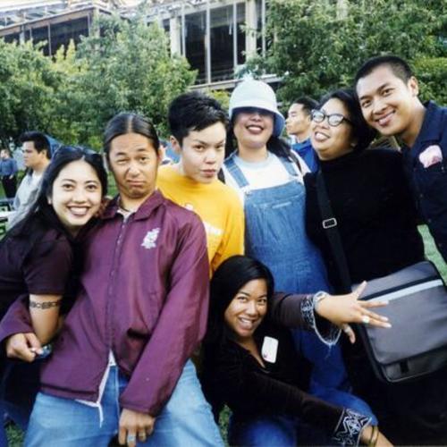 [College friends at the Pistahan Festival held at Yerba Buena]