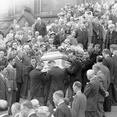 [Funeral in front of Old St. Mary's Cathedral]