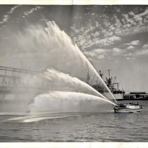 [Fireboat from the Oakland Naval Supply Depot]