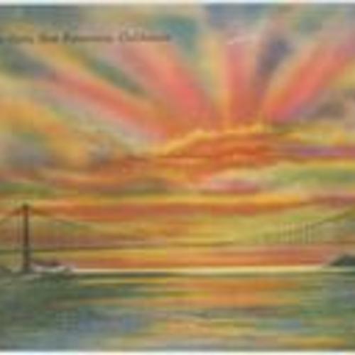[Sunset, Golden Gate, San Francisco, California]