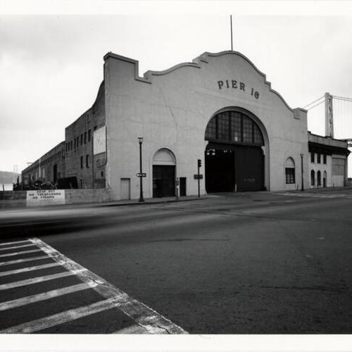 [Pier 16 as seen looking southeast from the Embarcadero]
