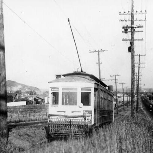 [Market Street Railway Company streetcar, unidentified line]