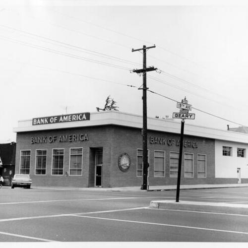 [Richmond district branch of the Bank of America at 5500 Geary Boulevard]