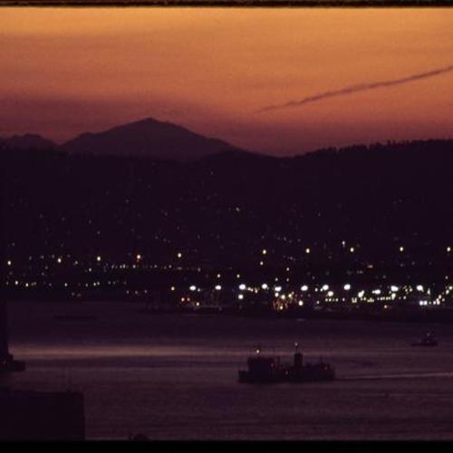 East Bay and Mount Diablo sunrise